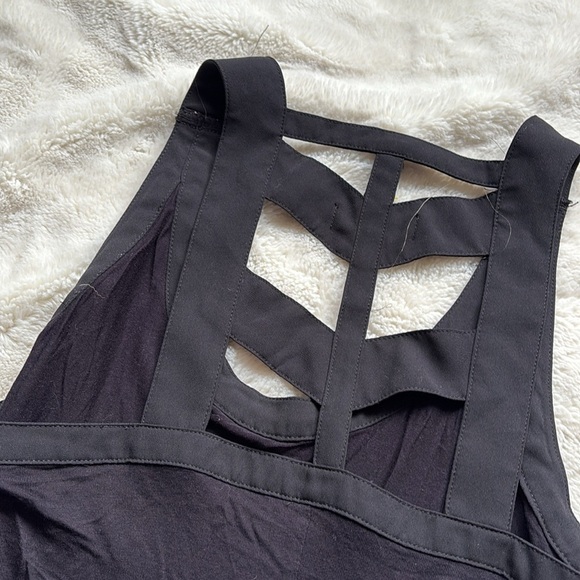 Candie’s Black Racerback Tank Top | Pink Stitch Detail | Casual Sleeveless XS - Picture 4 of 5